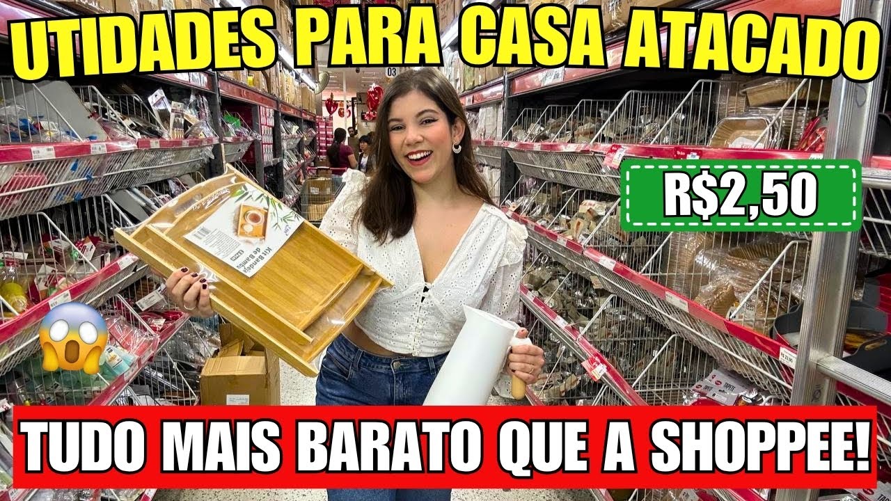 UTILIDADES DOMÉSTICAS MAIS BARATO QUE A SHOPEE | REVELEI O MELHOR FORNECEDOR😱