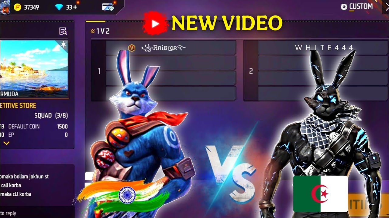 RAISTAR VS WHITE444 !! RAISTAR ने किया  WHITE444 को किया EXPOSED🤬औकात है जीत के दिखा HACKER 1vs1मै🔥