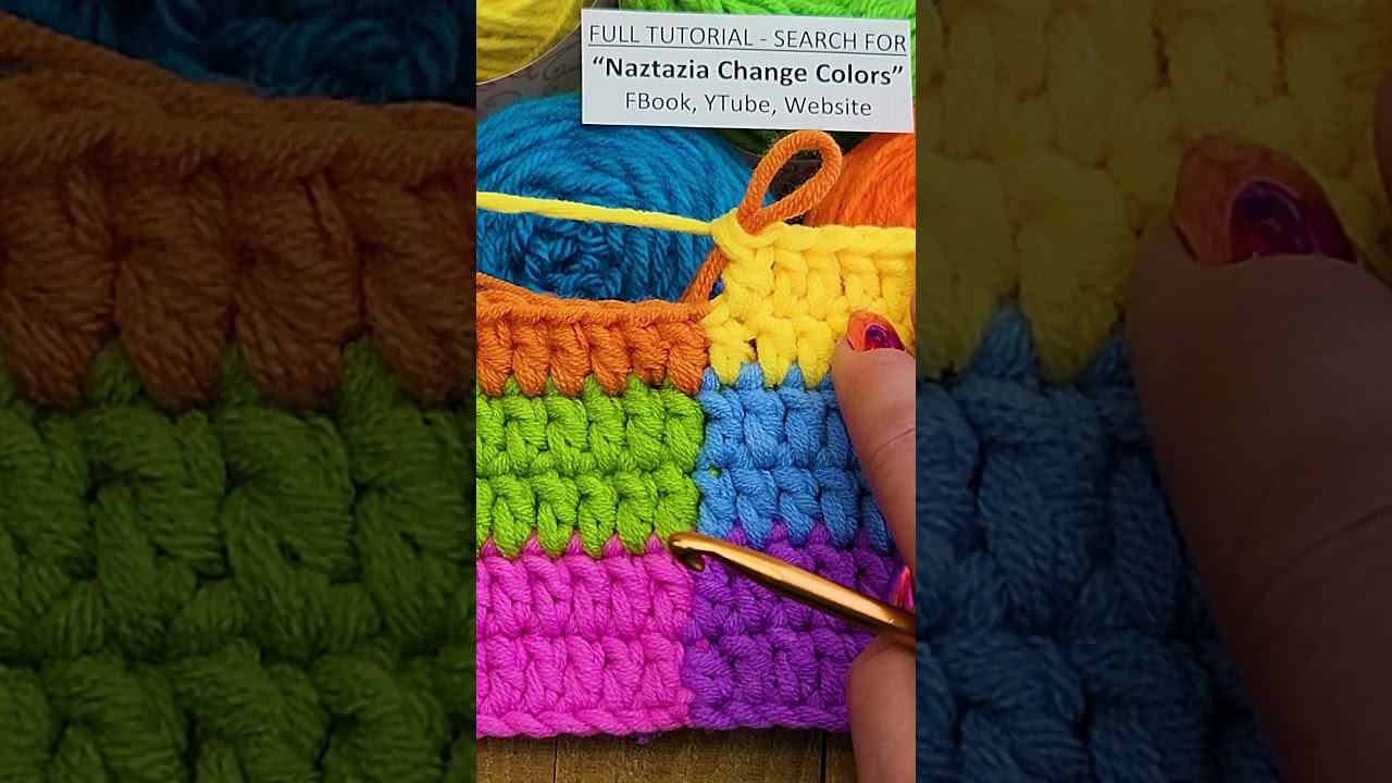 Change Colors in Crochet #shorts