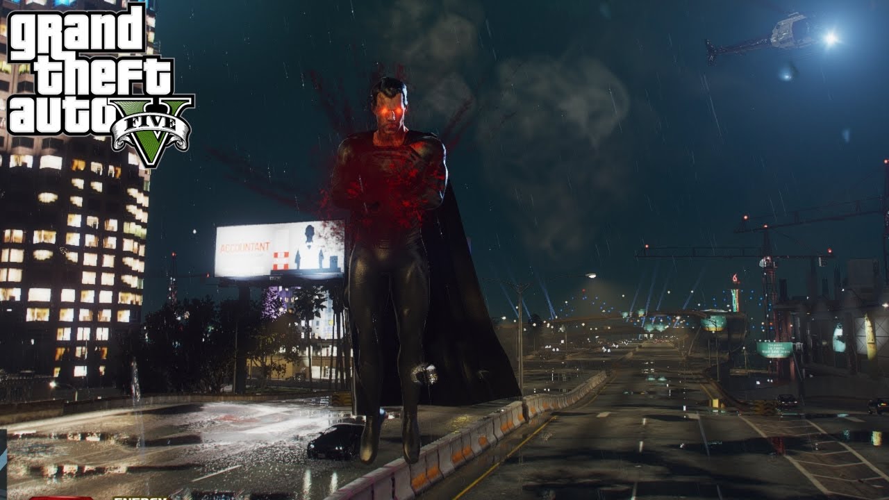 Black Superman สุดโหดโครตดาร์ค - GTA V (Superman mod)