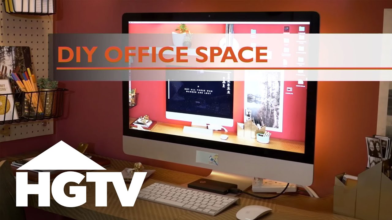 Turn a Closet Into a Stylish Home Office | HGTV