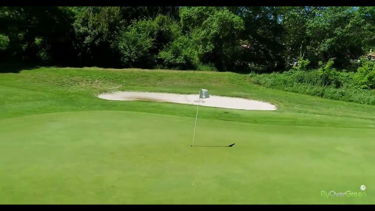 Golf de Biot ⛳ Trou n&deg;2 &ndash; Vue Drone 4K