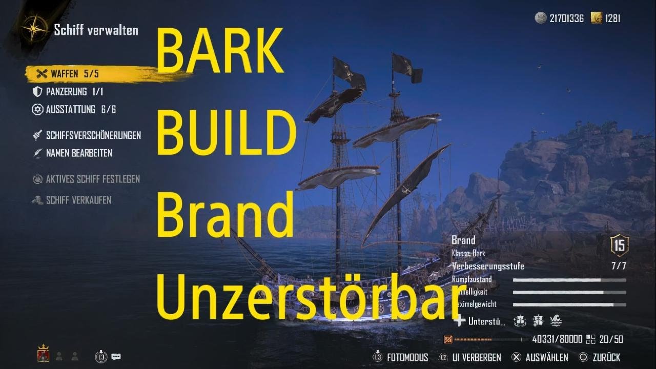 SKULL AND BONES Bark Build Brand Unsterblich!