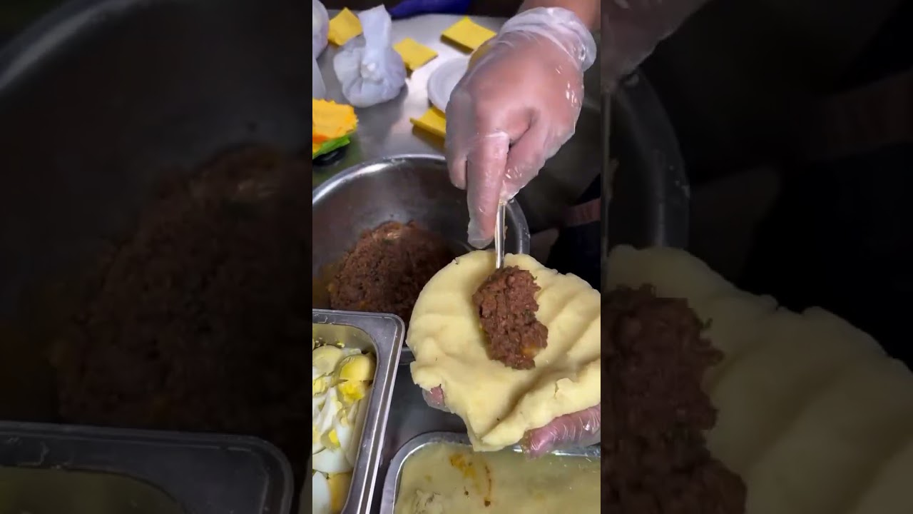 Peruvian Papa Rellena Recipe | Crispy Stuffed Potatoes with Beef & Salsa Criolla #trending #explore