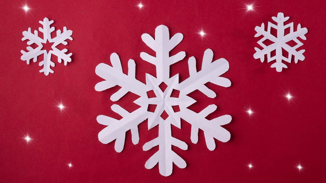 3 ideas para hacer copos de nieve [en 5 minutos tutorial de manualidades]