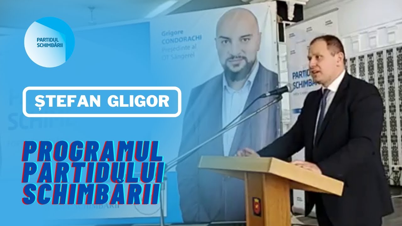 Ștefan Gligor prezintă Programul Partidului Schimbării / Alegeri 2021