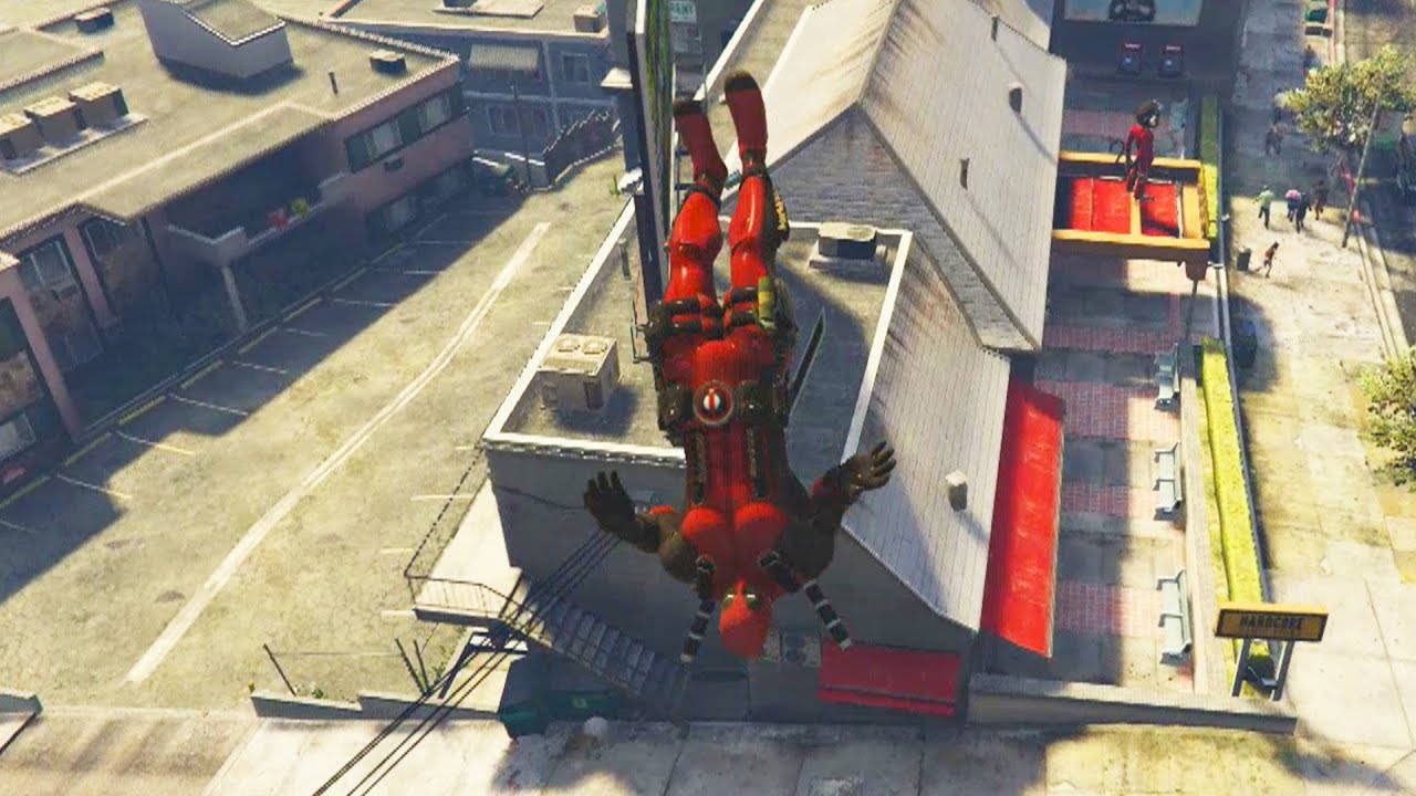 DEADPOOL PARKOUR IN GTA 5 STUNTS, MODS & FAILS #12 (Gta 5 Freerunning & Funny Moments)