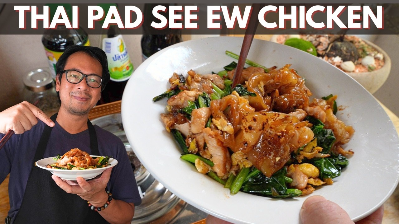 Pad See Ew Like Bangkok 🇹🇭 Street Stalls| Wally Cooks Everything
