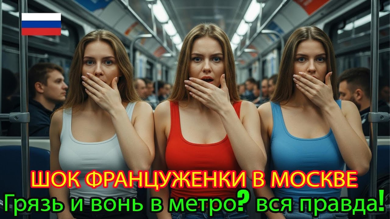 Группа французских студентов раскрыла пугающие кадры, которые они увидели в час пик в России.