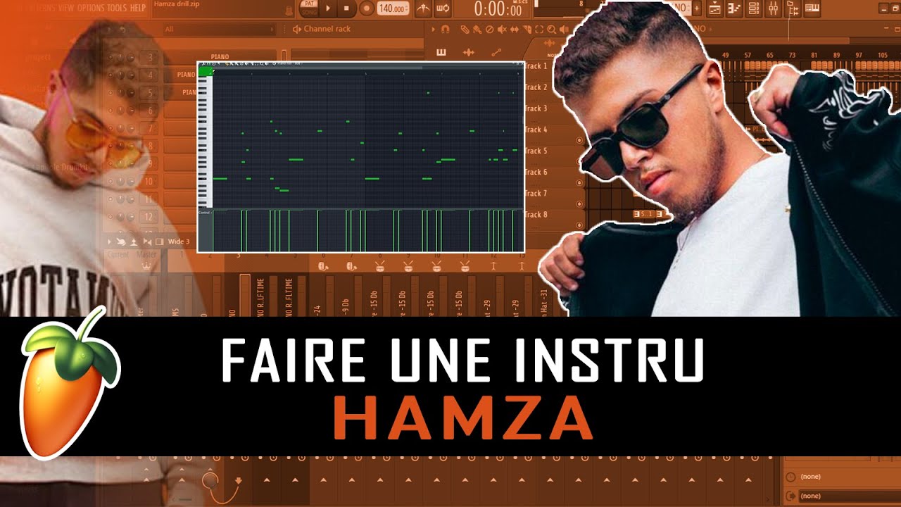 FAIRE UNE INSTRU (drill) POUR HAMZA | FL Studio 20