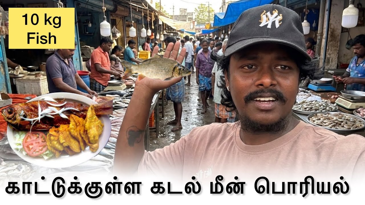 கம்மாய்ல பிடுச்ச 10 கிலோ மீனு🎣🐟🐠🎏#fish #madurai 