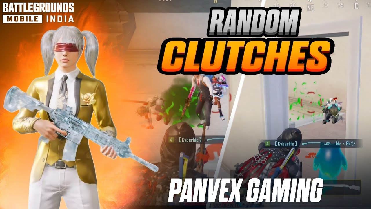 BGMI GAMEPLAY |RANDOM CLUTCHES| BGMI