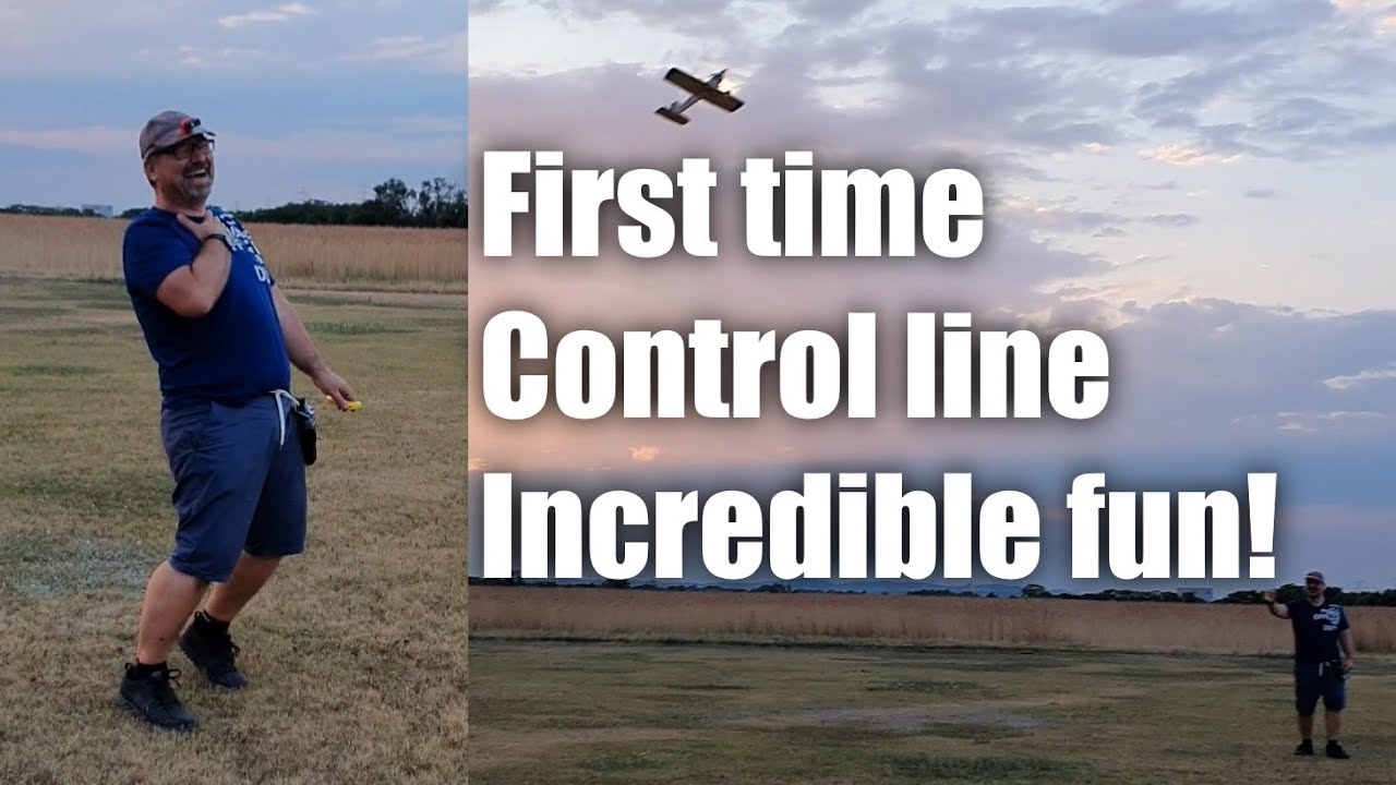 My first control line flight, how much fun is this!