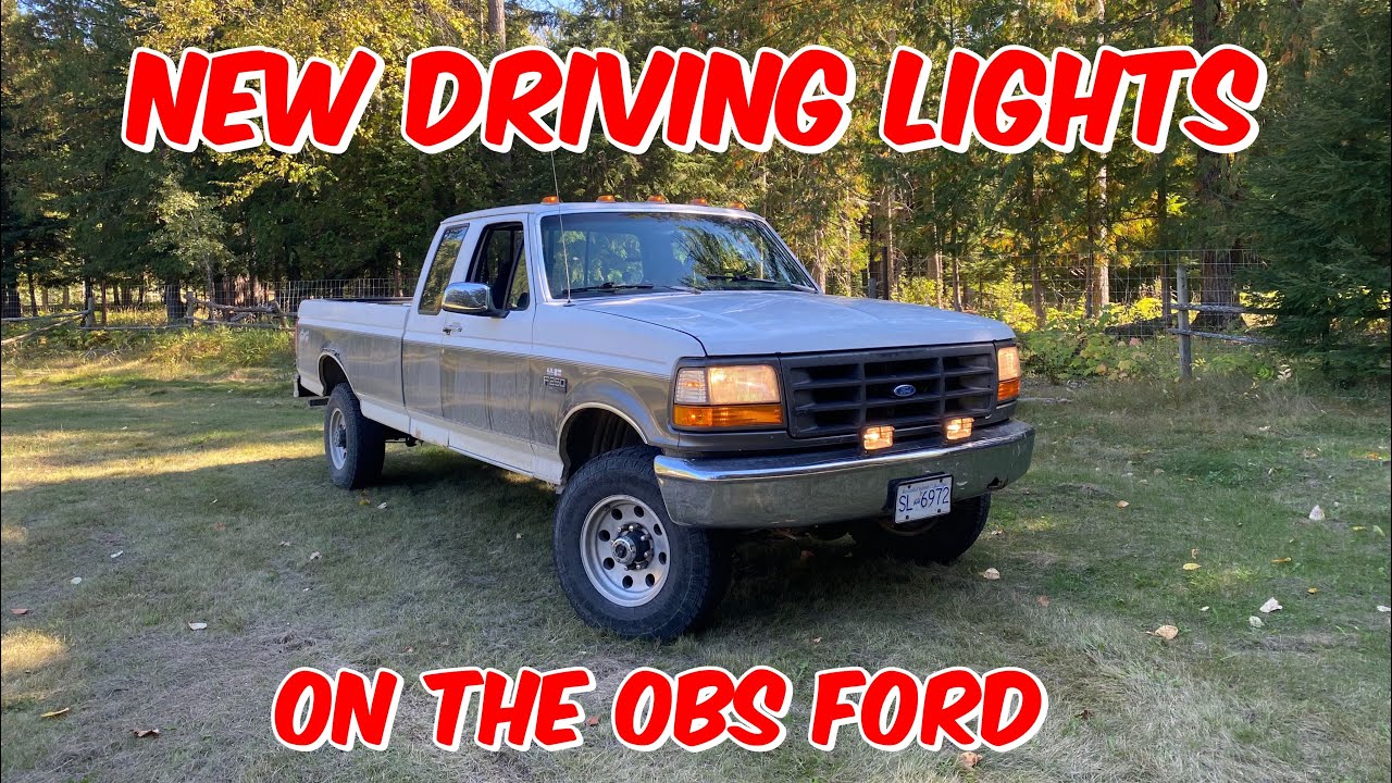 Installing driving lights and cleaning up the headlights on the ‘93 F250