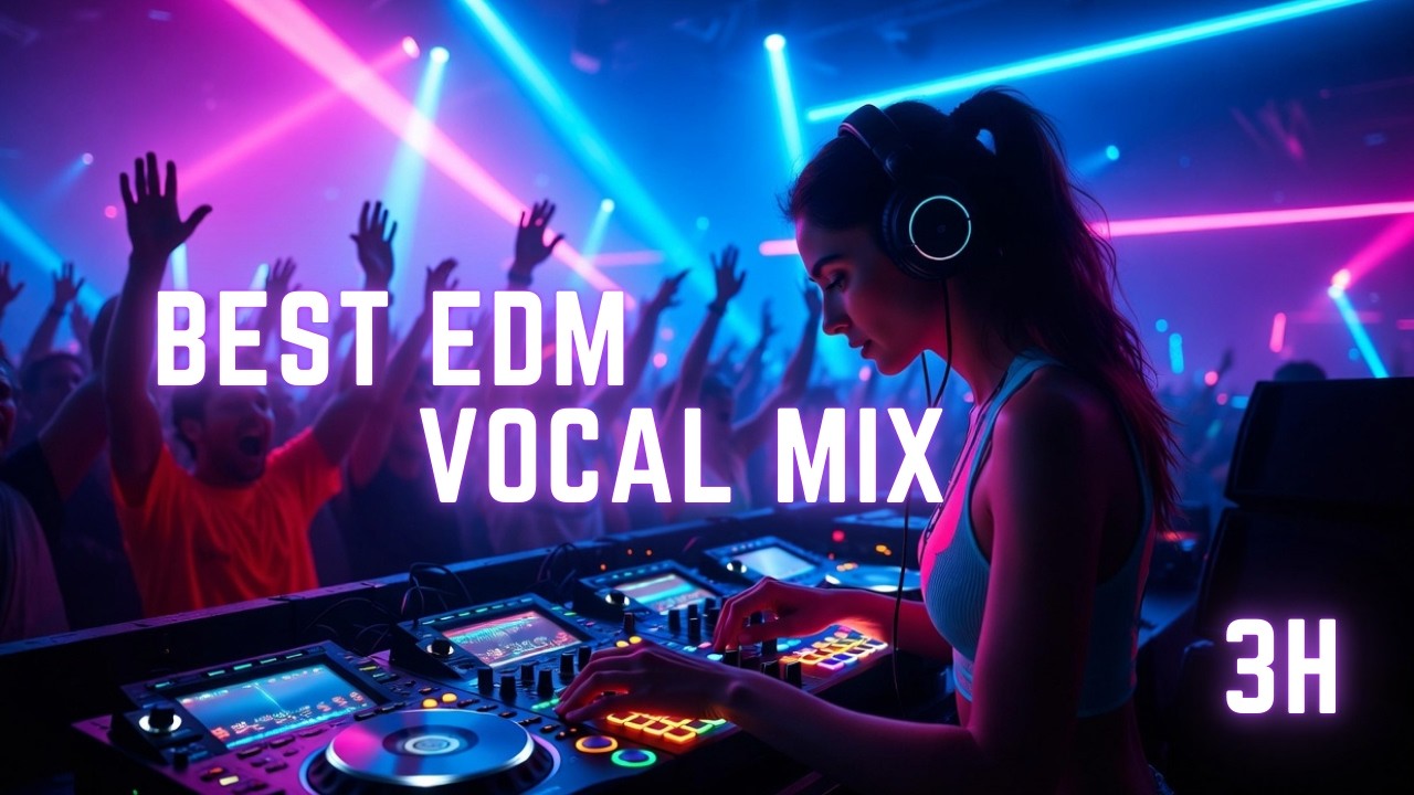 3 Hour EDM Vocal Mix 🎧 Best House & Dance Music for Party