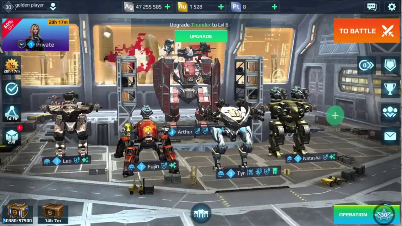 war robots buying arthur titan + gameplay p1