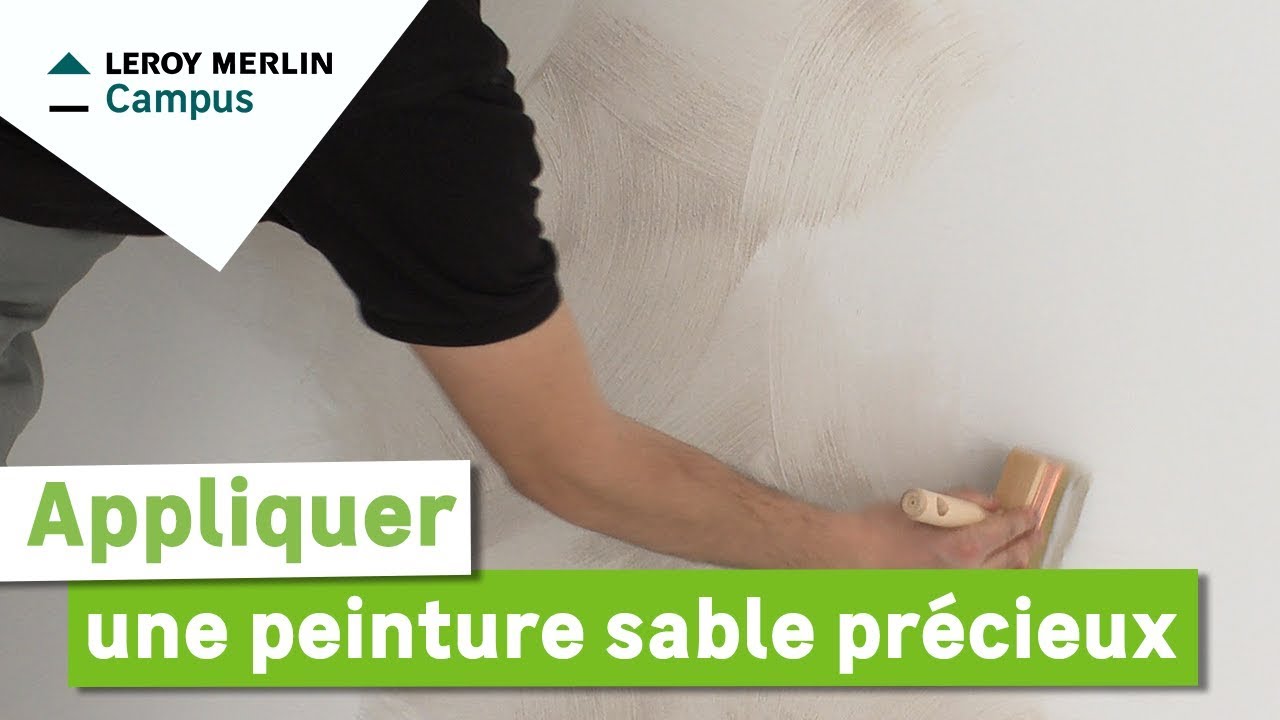 Comment appliquer une peinture sable précieux ? Leroy Merlin