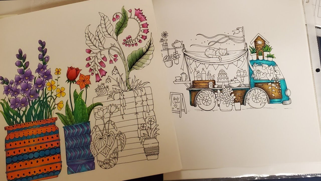 Johanna January, coloring in Worlds of Wonder tonight.