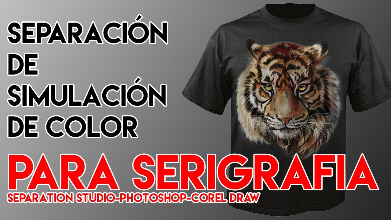 SEPARACIÓN DE SIMULACIÓN DE COLOR PARA SERIGRAFIA - SEPARATION STUDIO-PHOTOSHOP-COREL DRAW