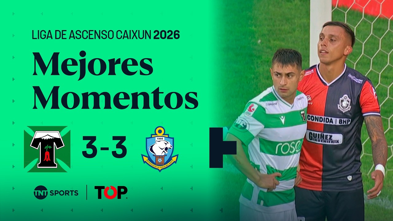 Compacto TOP | 🟢⚪ Dep. Temuco 3 - 3 ⚪🔵 Dep. Antofagasta | Liga de Ascenso Caixun 2026 - Fecha 7