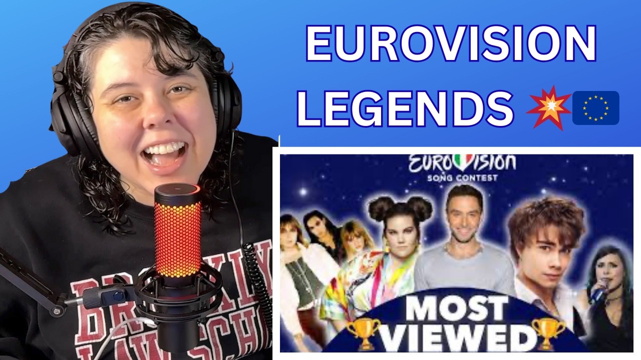 AMERICAN REACTS TOP 100 Most Viewed EUROVISION Songs 1956-2022| Top Performances & Hits | Eurovision