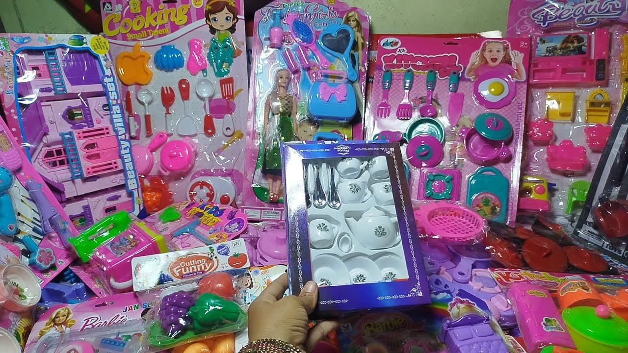 4 minutes satisfying with unboxing cutie mini kitchen |Asmr (no music)