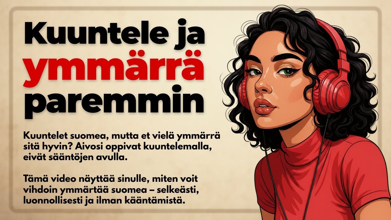 Kuunnella ja ymmärtää suomea – menetelmä, joka oikeasti toimii!