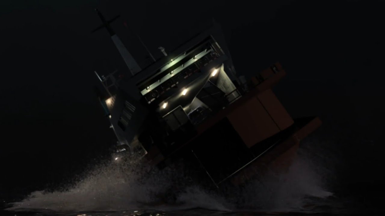 MS Herald of Free Enterprise - Sinking Animation