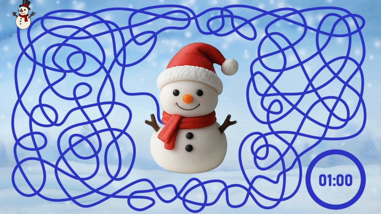 1 Minute Timer Bomb WINTER SNOWMAN