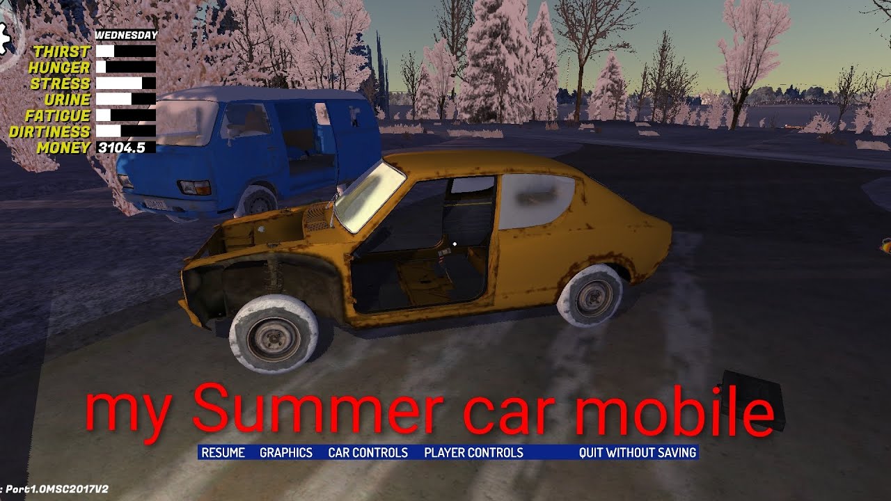 My Summer car mobile ajustando o motor,  final da série?