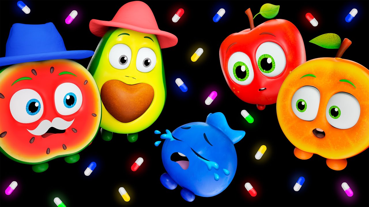 🥕🍇 Boo Boo Hello Fruits & Friends | Baby Sensory Mix &mdash; Fun Animation & Soft Beats 🍉