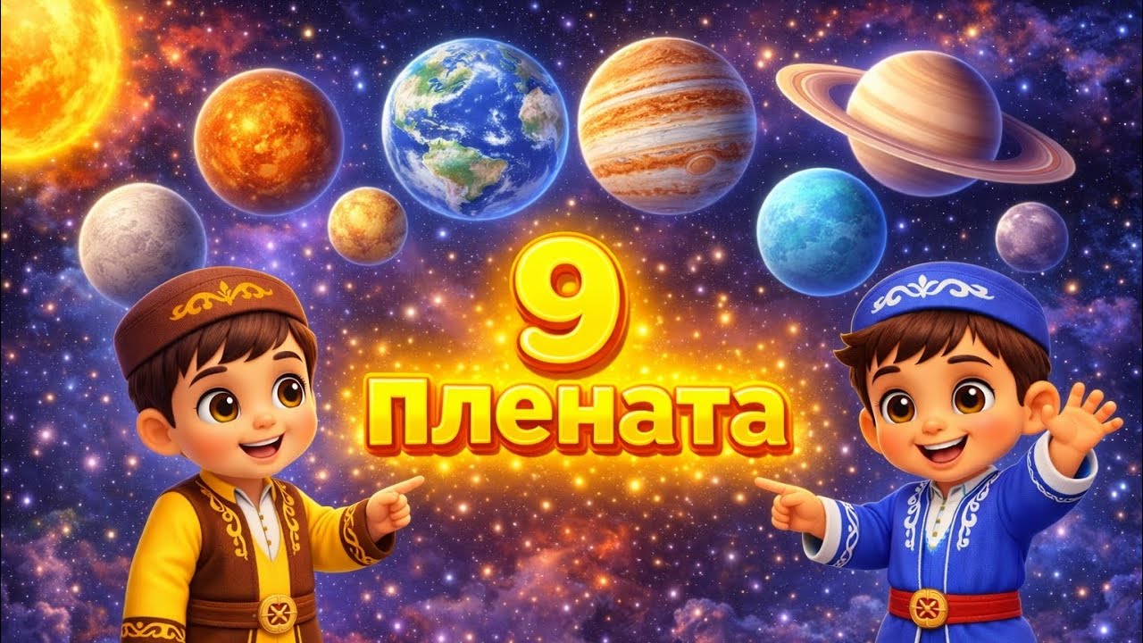 Ғаламшар | 9 плената | Марс | Көңілді балалар әні | казакша мультфильм | Мултики