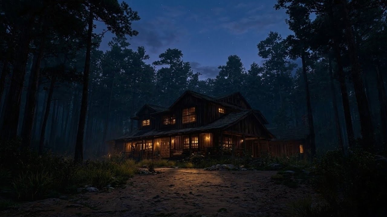 Forest Rain at Night for Deep Sleep | Calm Nature Sounds & Stress Relief