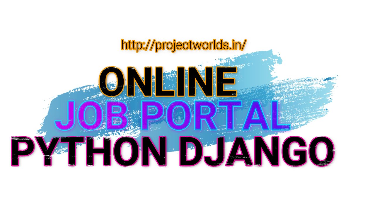 Online Job Portal Project in Python Django with Source Code