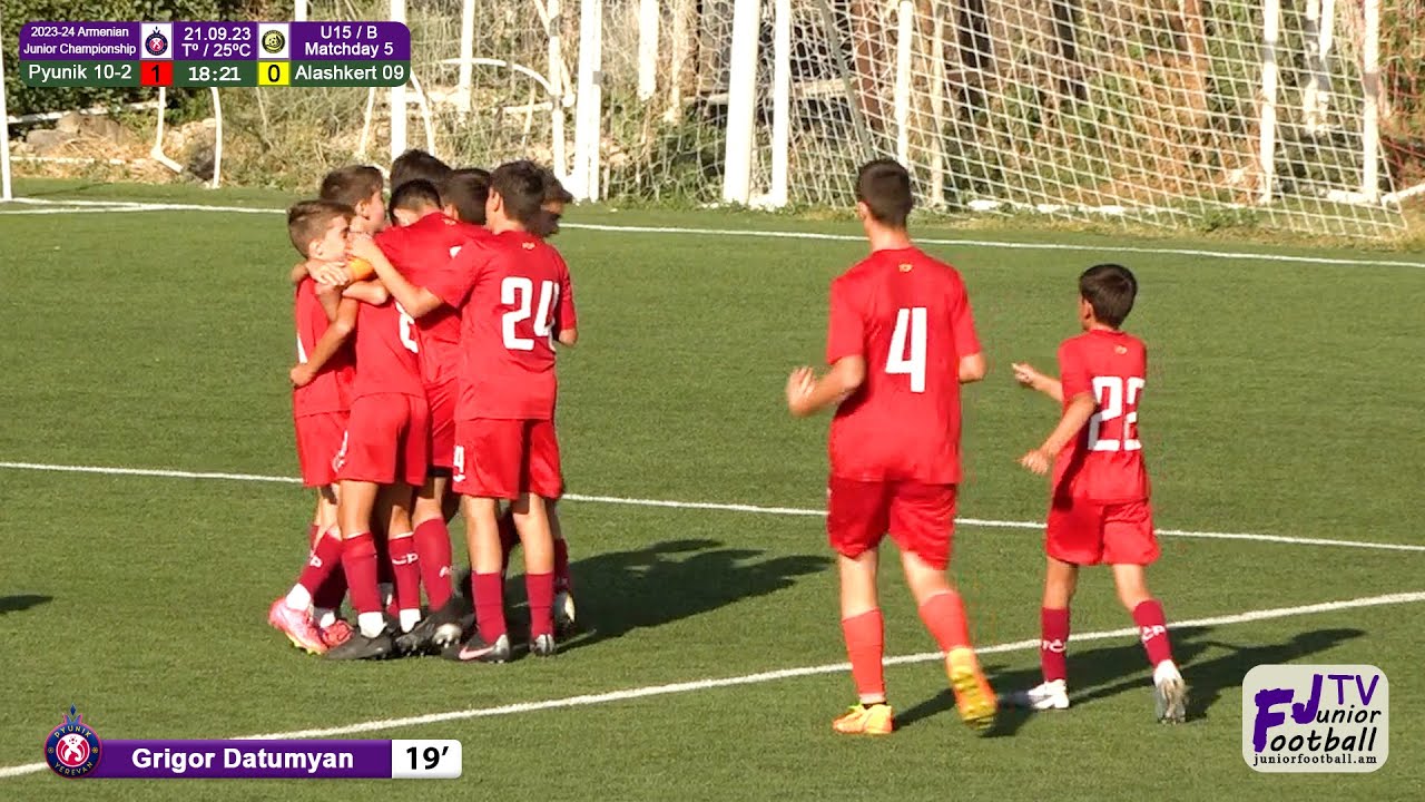 Pyunik 10-2 (2-1) Alashkert 09 (21.09.23) 2023-24 AJC U15/B, Matchday 5