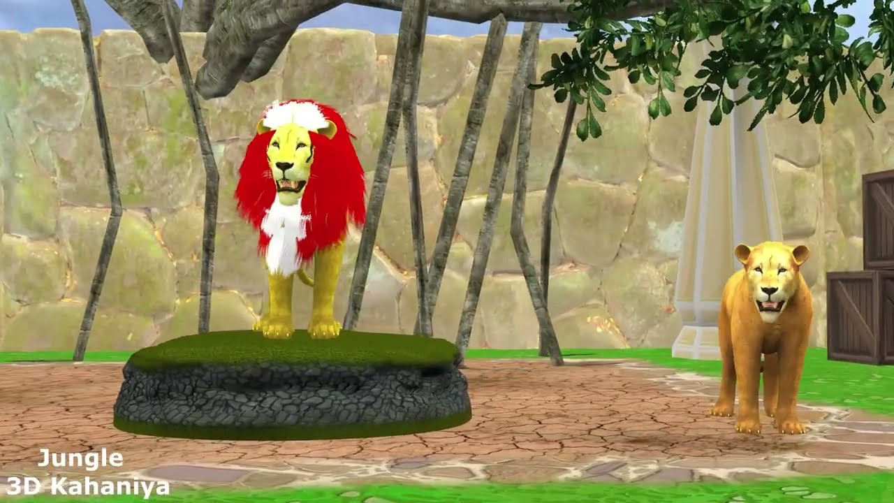 Top 03 Lion Amazing Hindi Moral Stories Collection Sher Ki Kahani - Hindi Kahaniya - Fairy Tales.