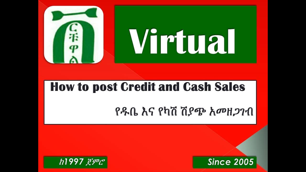 How to post Credit and Cash Sales Transaction?