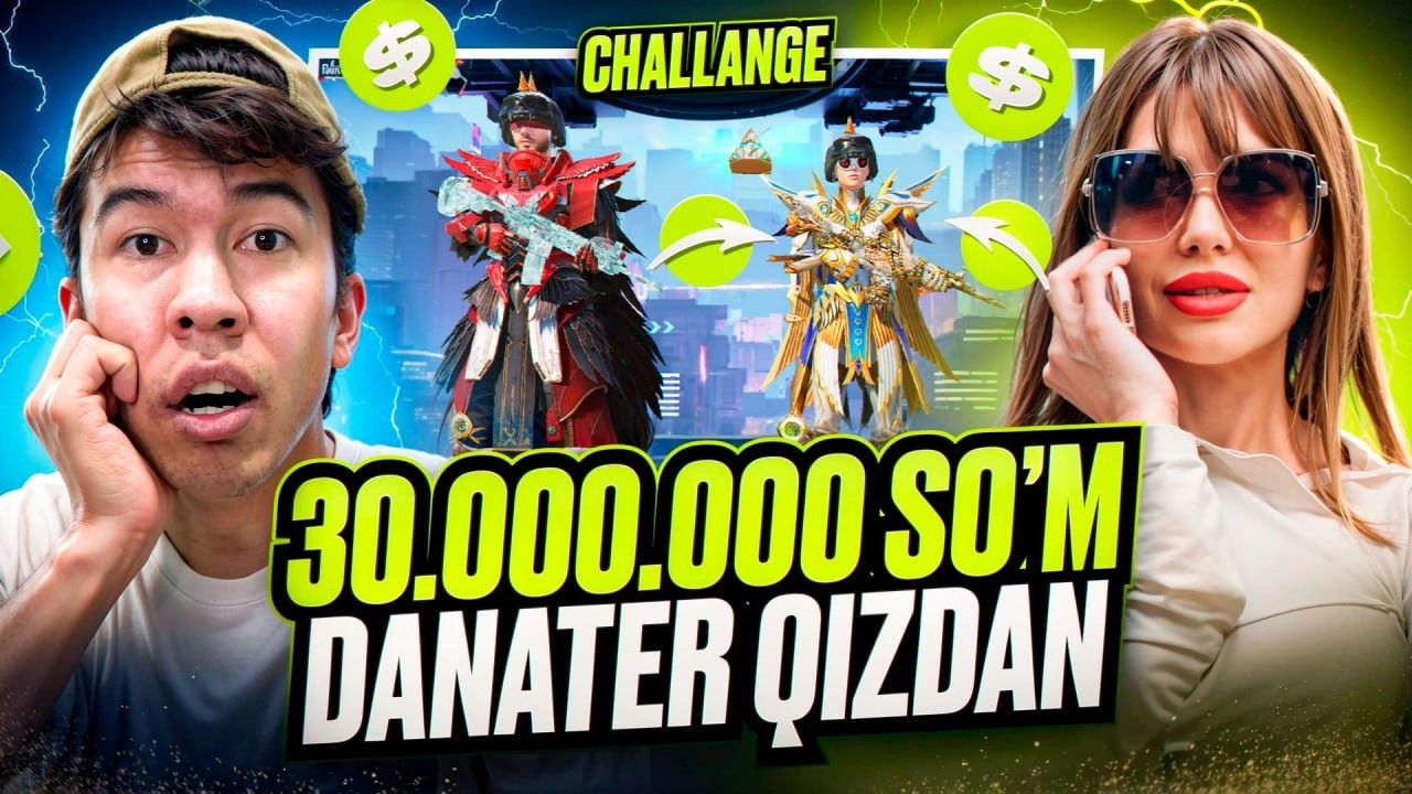 🥶QIZ BOLADAN 30.000.000$ LIK CHELLENJ😱