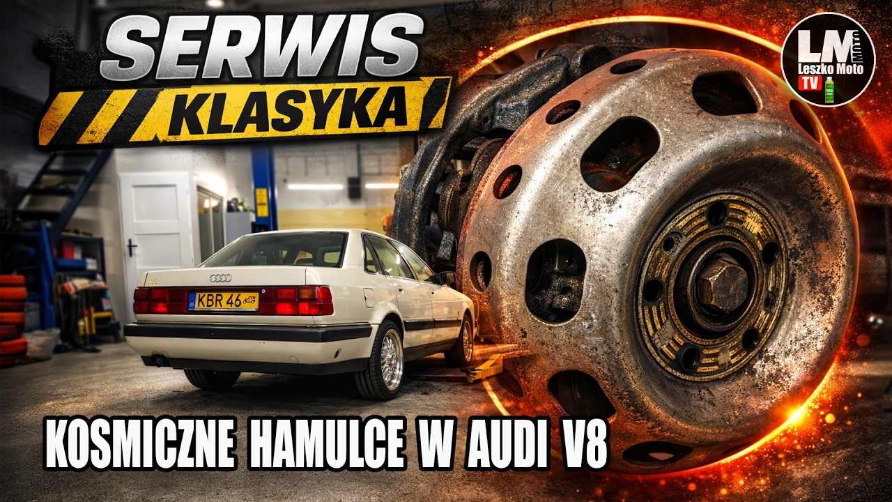 AUDI V8 – SERWIS HAMULCÓW W KLASYKU !! CO TU SIĘ STAŁO ?!!