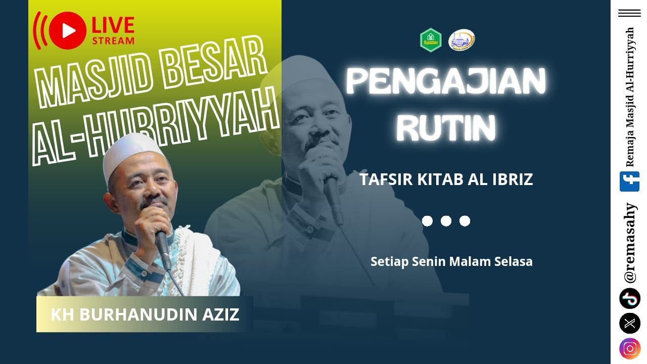 🔴 [LIVE] Kajian Malam Selasa | Tafsir Al Ibriz bersama KH Burhanuddin Aziz