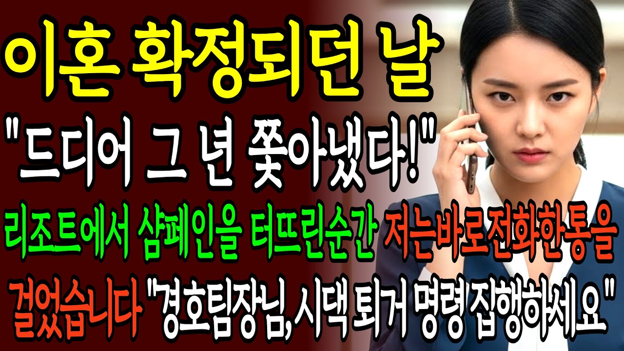 이혼하자마자 2천억 제주 리조트 진짜 주인 나타났습니다, 사장 행세하던 시댁은 지하 청소부 신세입니다ㅣ인생사연ㅣ사이다사연ㅣ노후사연ㅣ고부갈등ㅣ오디오북ㅣ반전사연