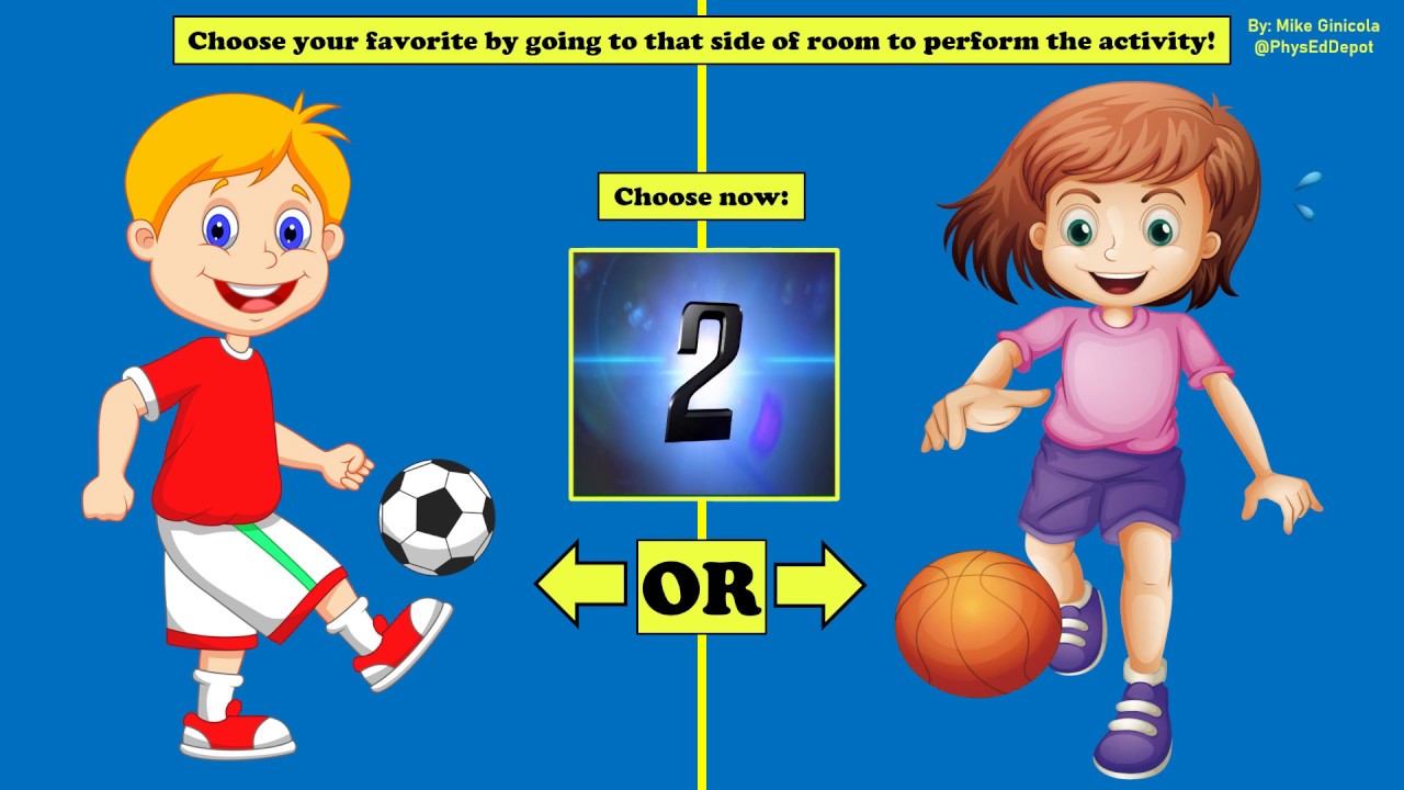 Would You Rather 7 Roblox inspired Kids Fitness - PE