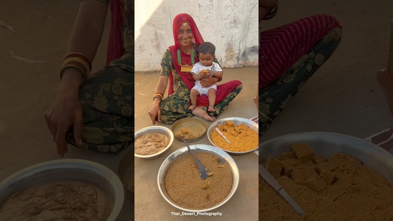 दिवाली पर देशी मिठाई😍 #diwali #sweet #desi #rajasthani #villagelife #rajasthan #gaon