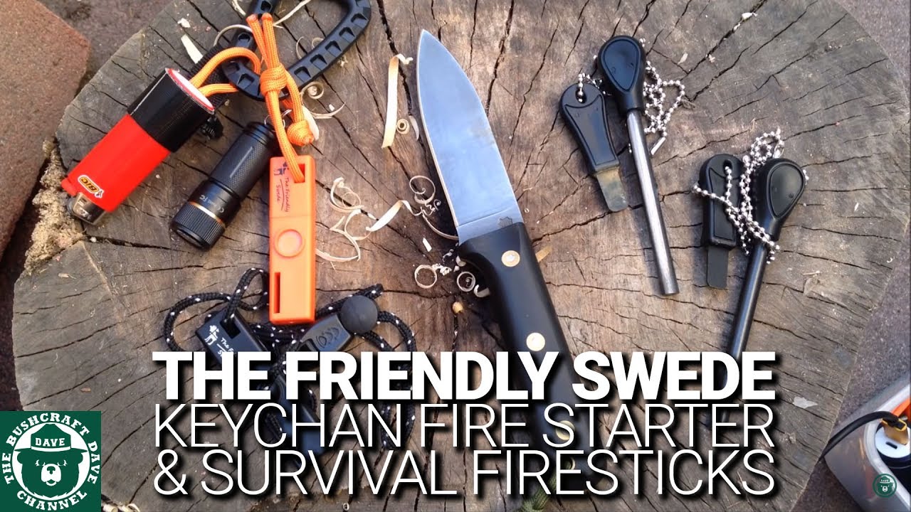 The Friendly Swede Keychain Fire Starter & Survival Firesticks Review