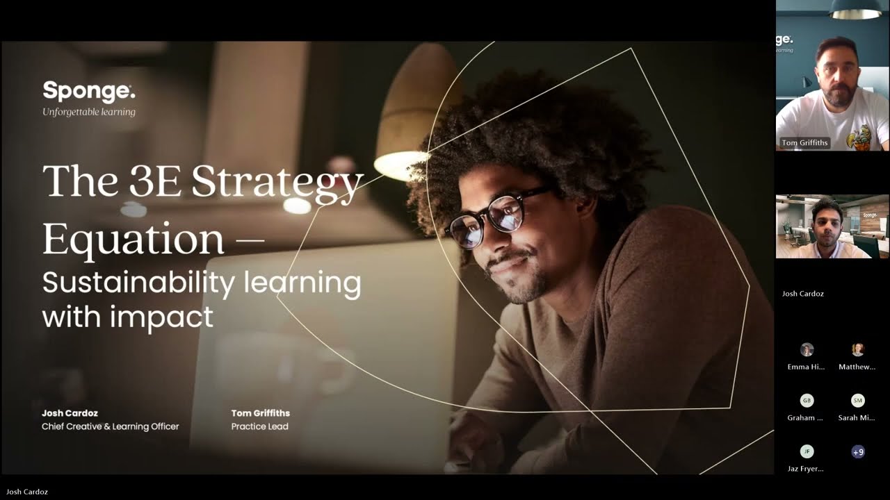 The 3E Strategy Equation: A framework to connect learning initiatives to sustainability priorities.