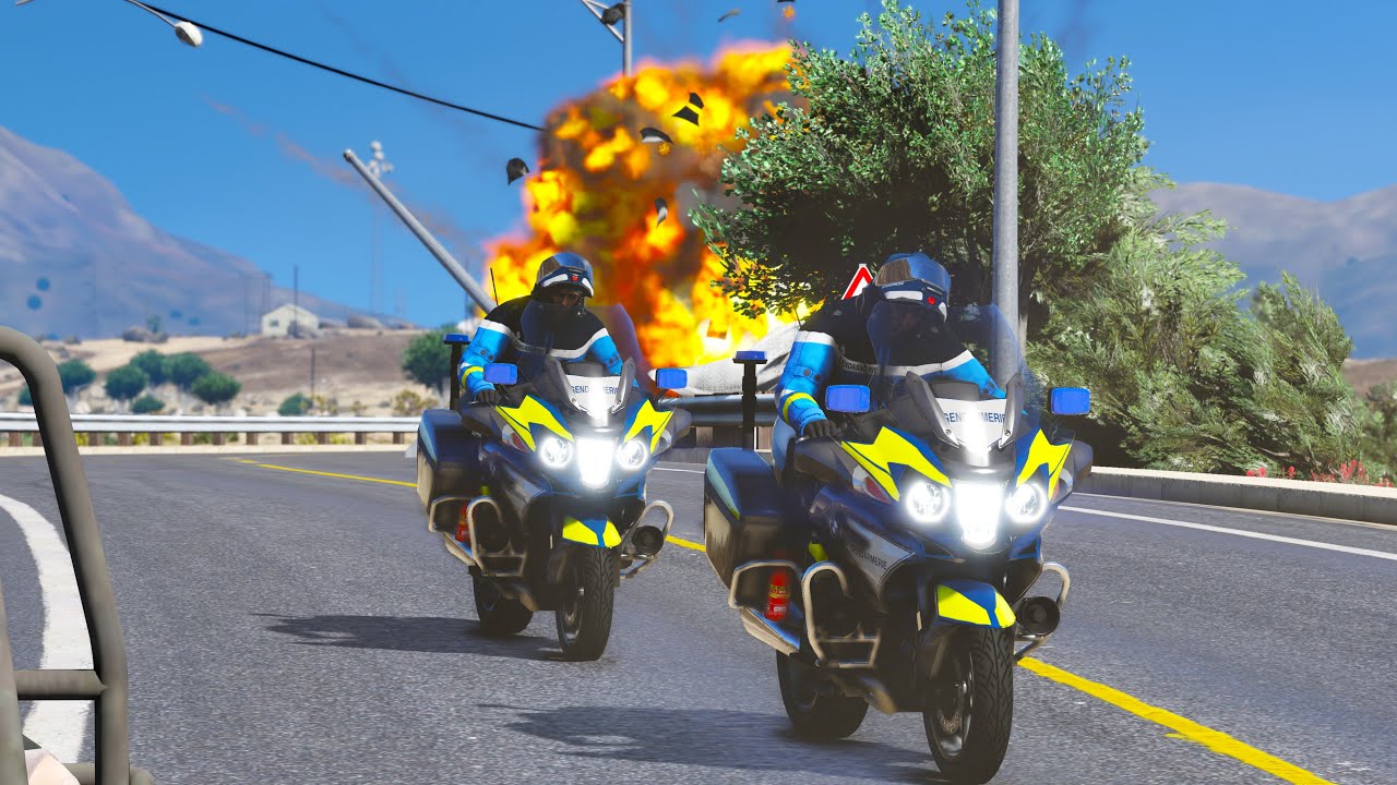 [GTA 5] ÉNORME EXPLOSION PENDANT UN PATROUILLE DE GENDARMERIE🚔| LSPDFR #1255