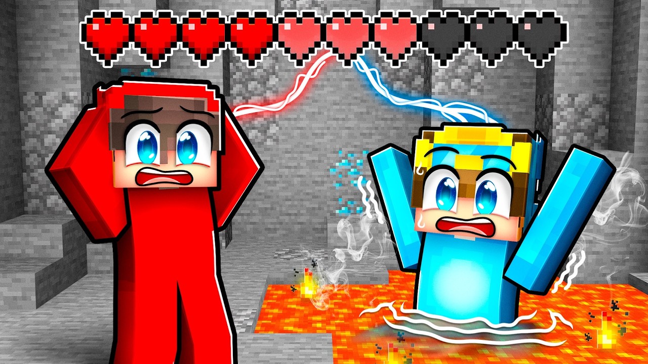 Кэш и Нико делят одно сердце в Minecraft