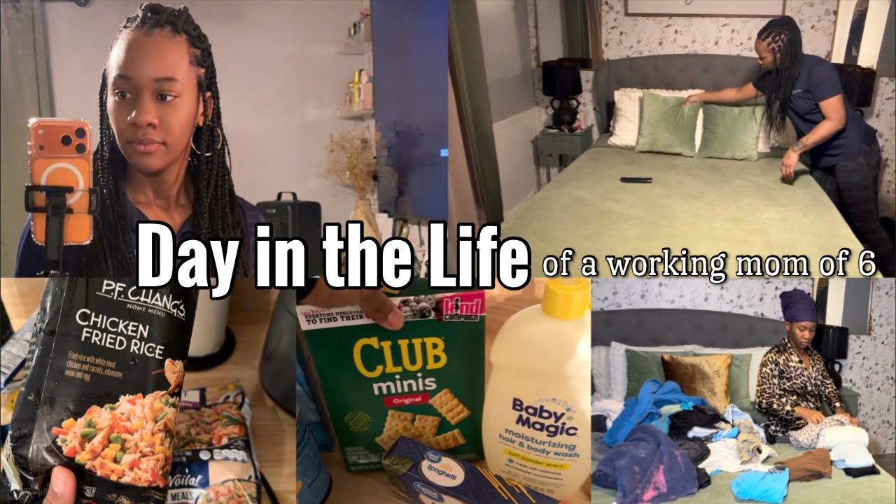 new vlog• cooking, laundry, exercising+ a busy mom of six| CleoshaaaJ