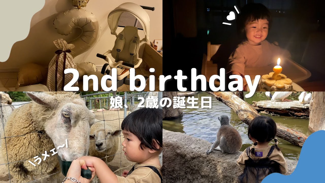【Birthday VLOG】2歳の誕生日🎂｜動物園🐏｜IKEA🛒