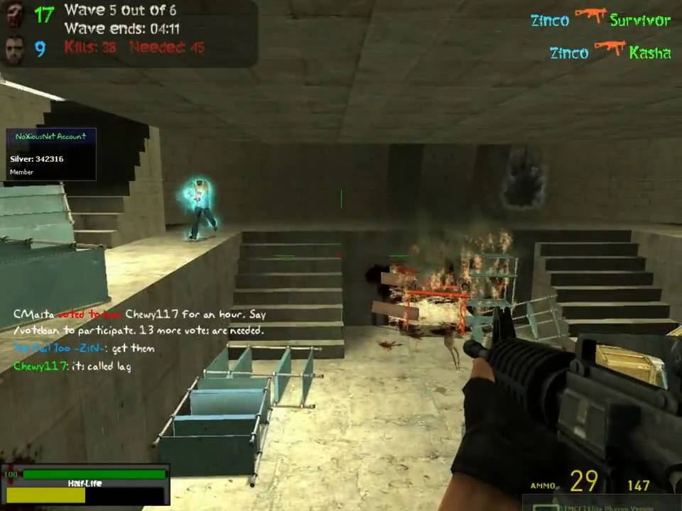 Garry's Mod/Gmod Zombie Survival. Noxiousnet.